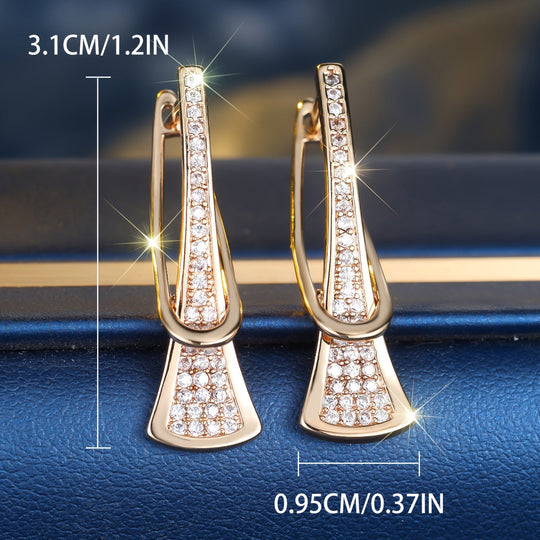 Luxurious Zirconia Earrings