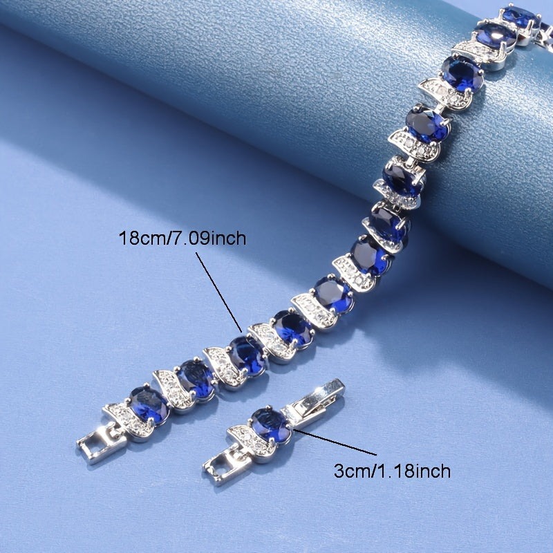 5pcs Elegant Cubic Zirconia Jewelry Set