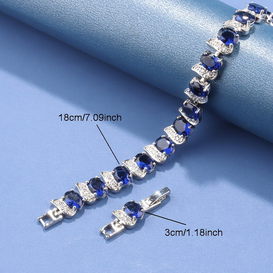 5pcs Elegant Cubic Zirconia Jewelry Set