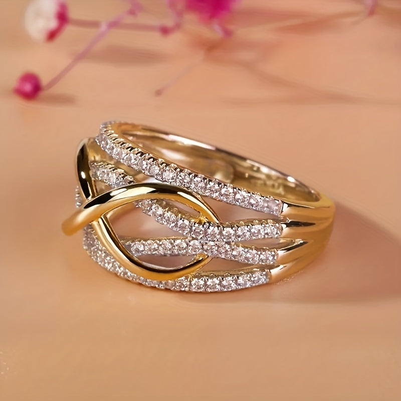 Elegant Zirconia Infinity Love Ring