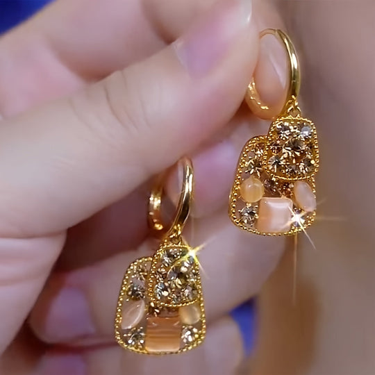 Geometric Hexagon Bag Earrings