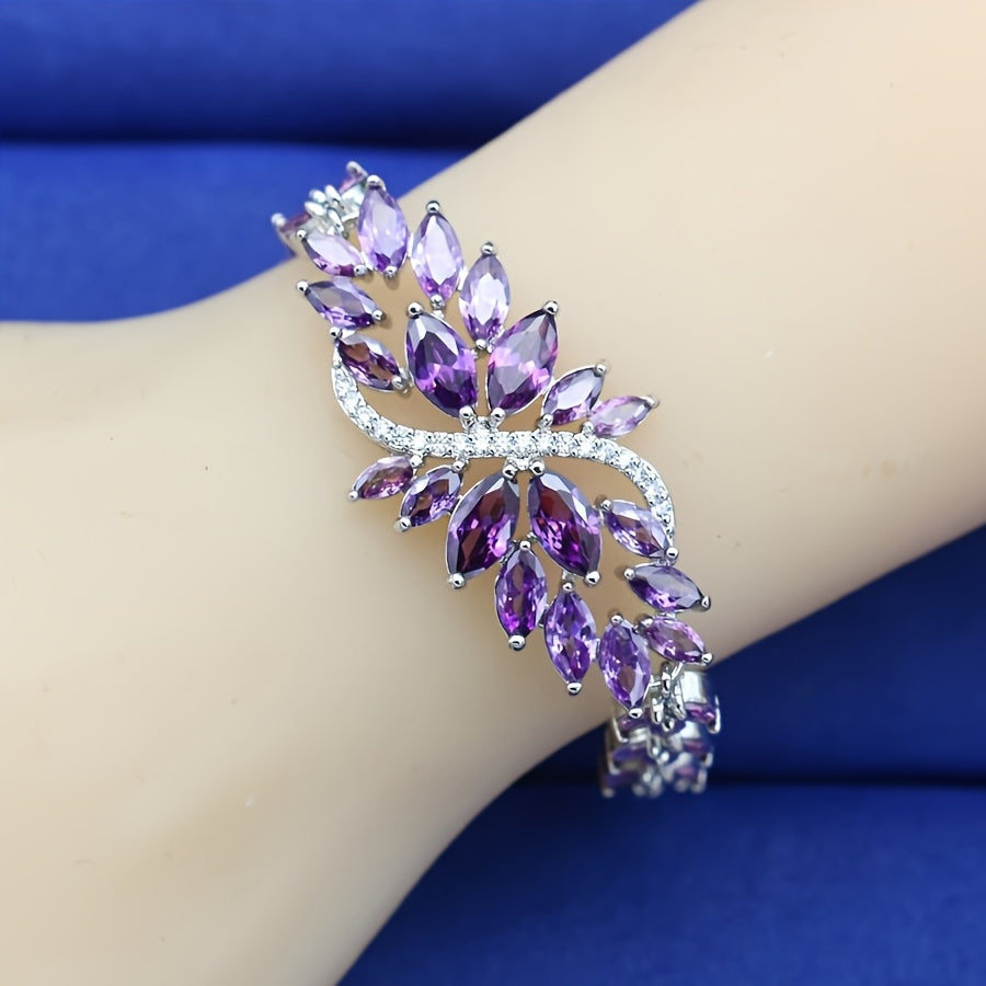 Luxury Elegant Multicolor Zirconia Bracelet