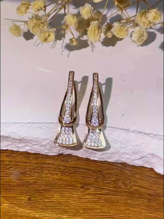 Luxurious Zirconia Earrings