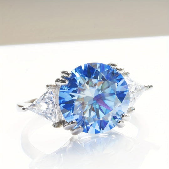 Gemstone Moissanite Engagement Ring
