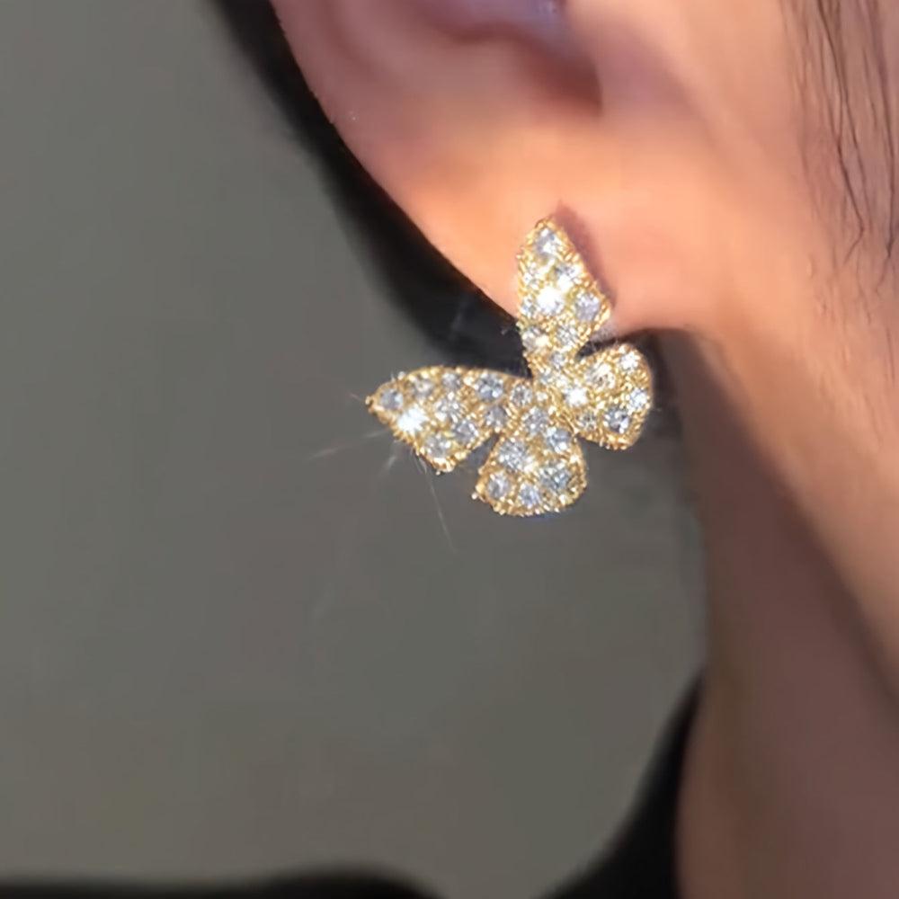 Elegant Butterfly Stud Earrings
