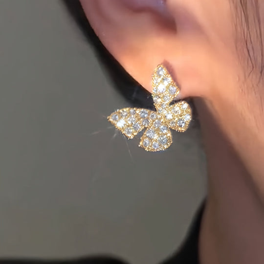 Elegant Butterfly Stud Earrings