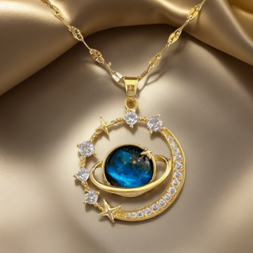 Planet Pendant Necklace