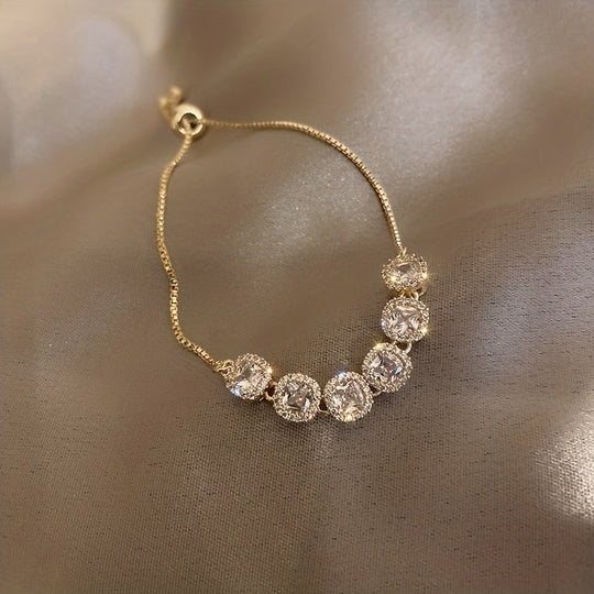 Square Zirconia Bracelet
