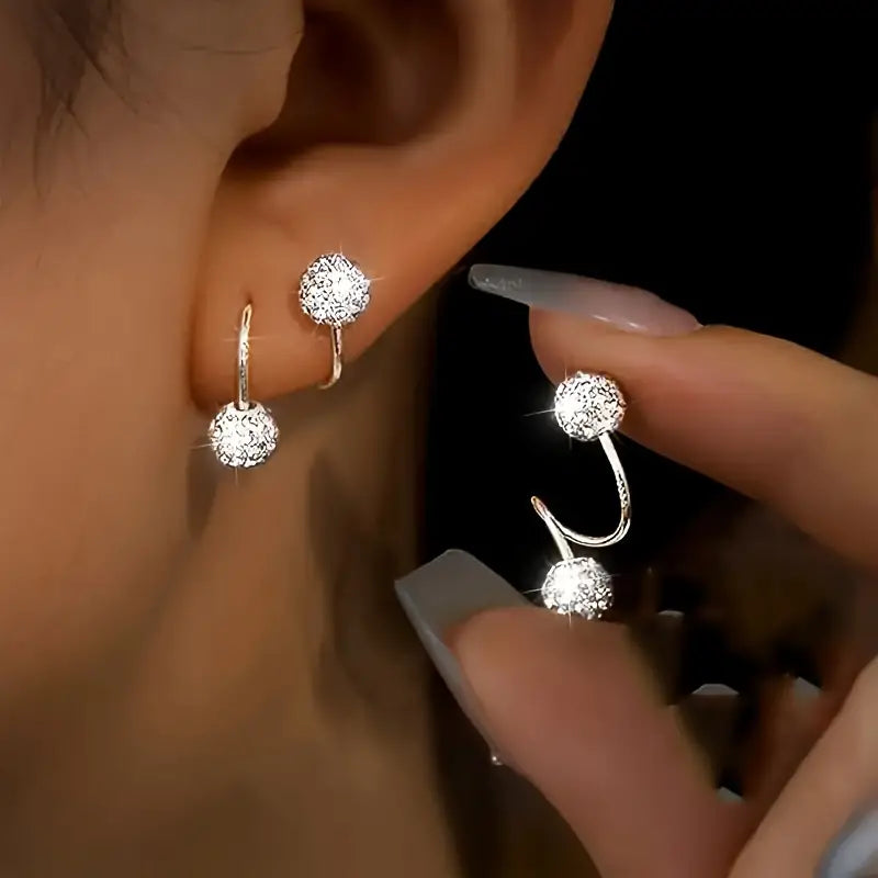 Luxury Spiral Stud Earrings