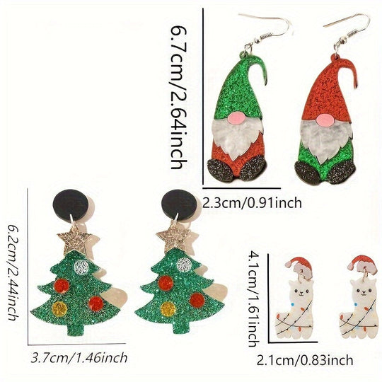 Christmas Dangle Earrings