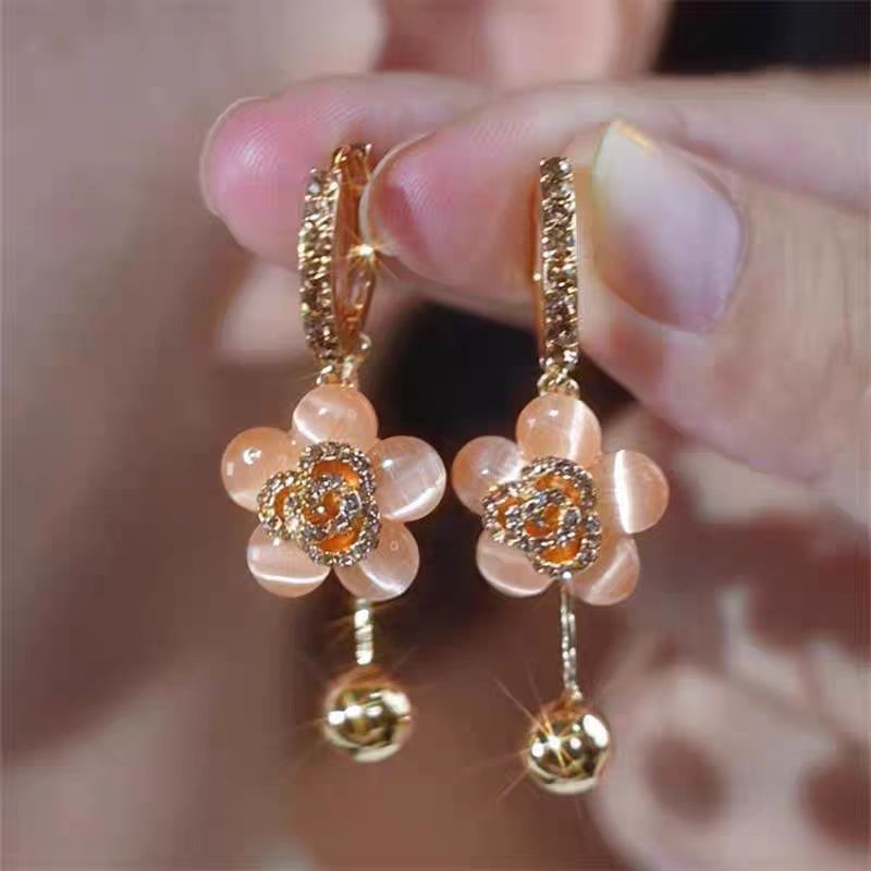 Flower Ball Earrings