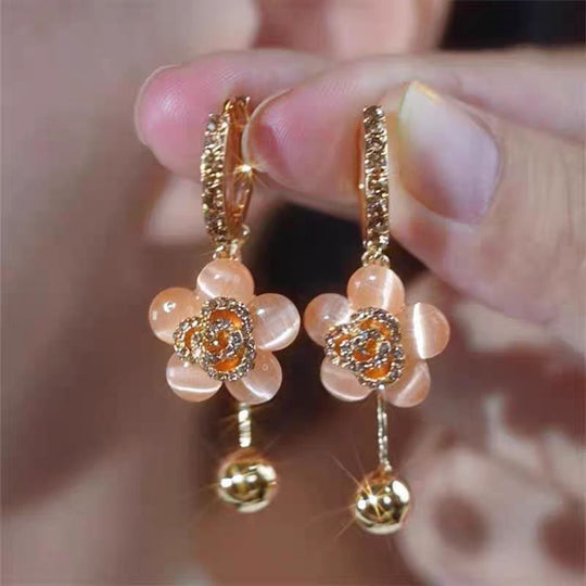 Flower Ball Earrings