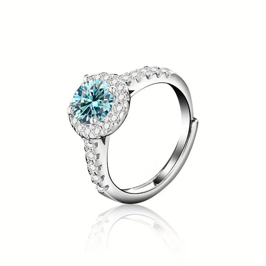 Sterling Moissanite Ring
