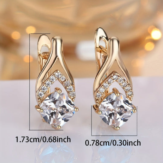 Elegant Golden Drop Earrings
