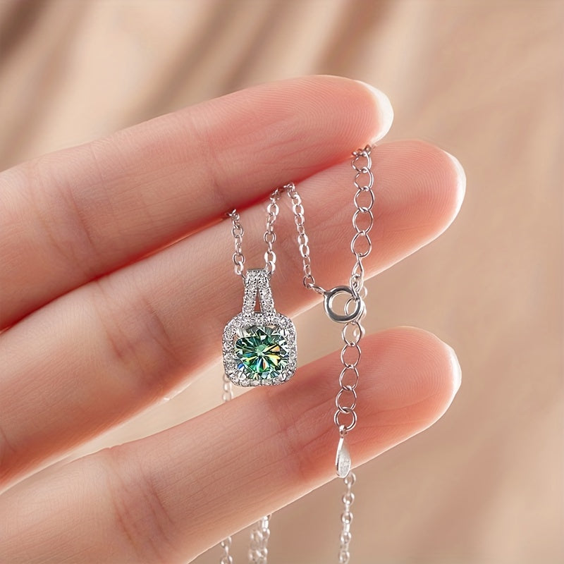 Moissanite Sterling Silver Jewelry Set