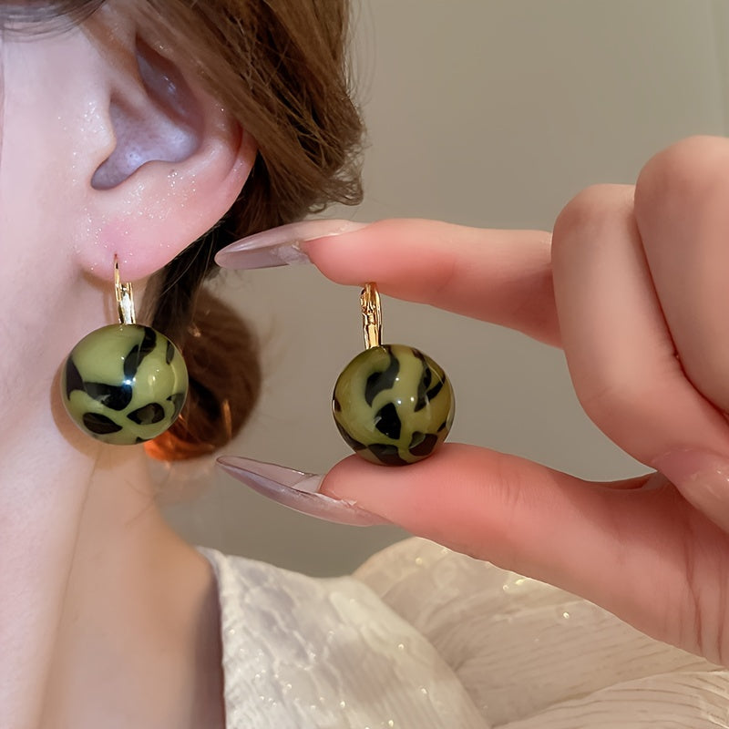 Vintage Resin Dangle Earrings