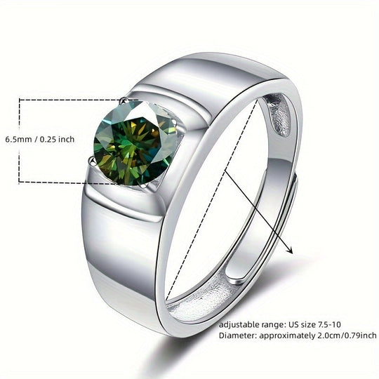 Retro Adjustable Moissanite Ring
