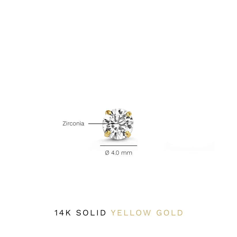Larmes de Lune Stone Stud Earrings