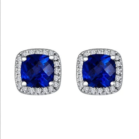 Saphir Square Stud Earrings